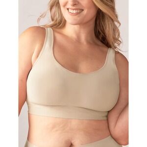 Shapermint Shaping Bra Medium Beige Everyday Comfort Straps Wireless Women Chai